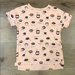 Light pink graphic tee